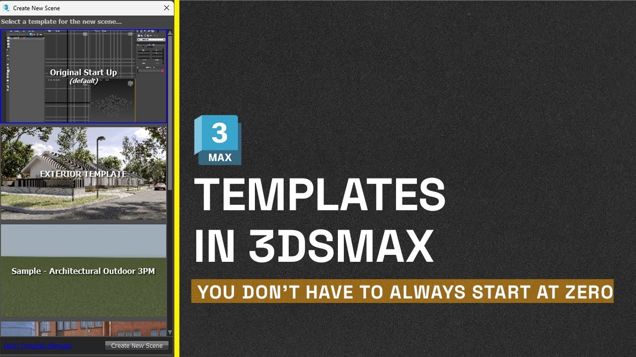 How to create and use 3dsmax Template in 2023!! - YouTube how-to-create-and-use-3dsmax-template-in-2023-youtube