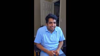 Short COMEDIC-SCENE by FABA Student-Actor SIDD MATHUR, as Coached on SKYPE by Celik Kayalar