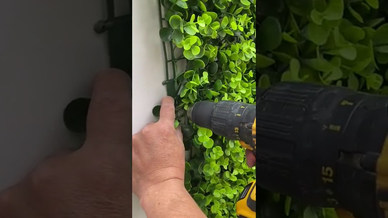 Proceso de instalación de jardines verticales artificiales