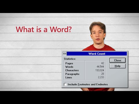 What Counts as a Word?