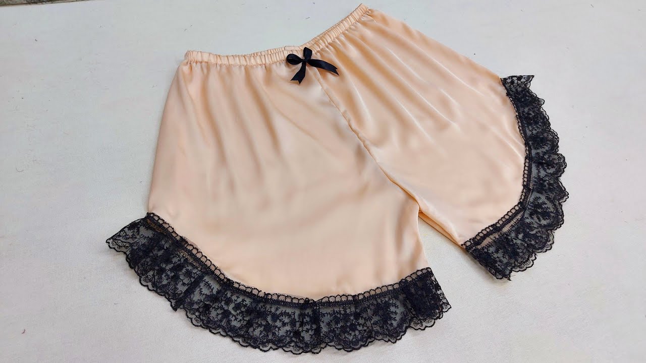 تفصيل و خياطة شورت نسائي روعة - Cut and sew women's shorts