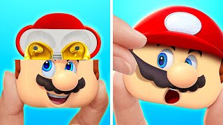GROSSARTIGE SCHUL-HACKS ENTHÜLLT 📚 DIY Super Mario AirPods Hülle❤️ Ideen und Basteleien von 123 GO!