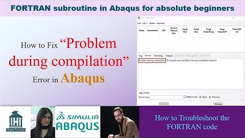 How to find and fix the "Problem during compilation" error in Abaqus Subroutine