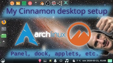 My Cinnamon Desktop setup on Arch Linux (Theming, panels, docks, shortcuts, etc.)