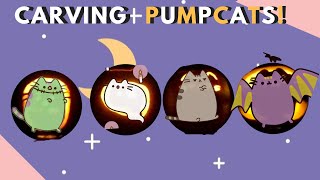 Cat Pumpkin Carving - Pusheen Style!