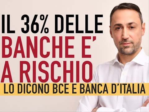IL 36% DELLE BANCHE ITALIANE A RISCHIO. LE PAROLE DI BANCA D'ITALIA E BCE