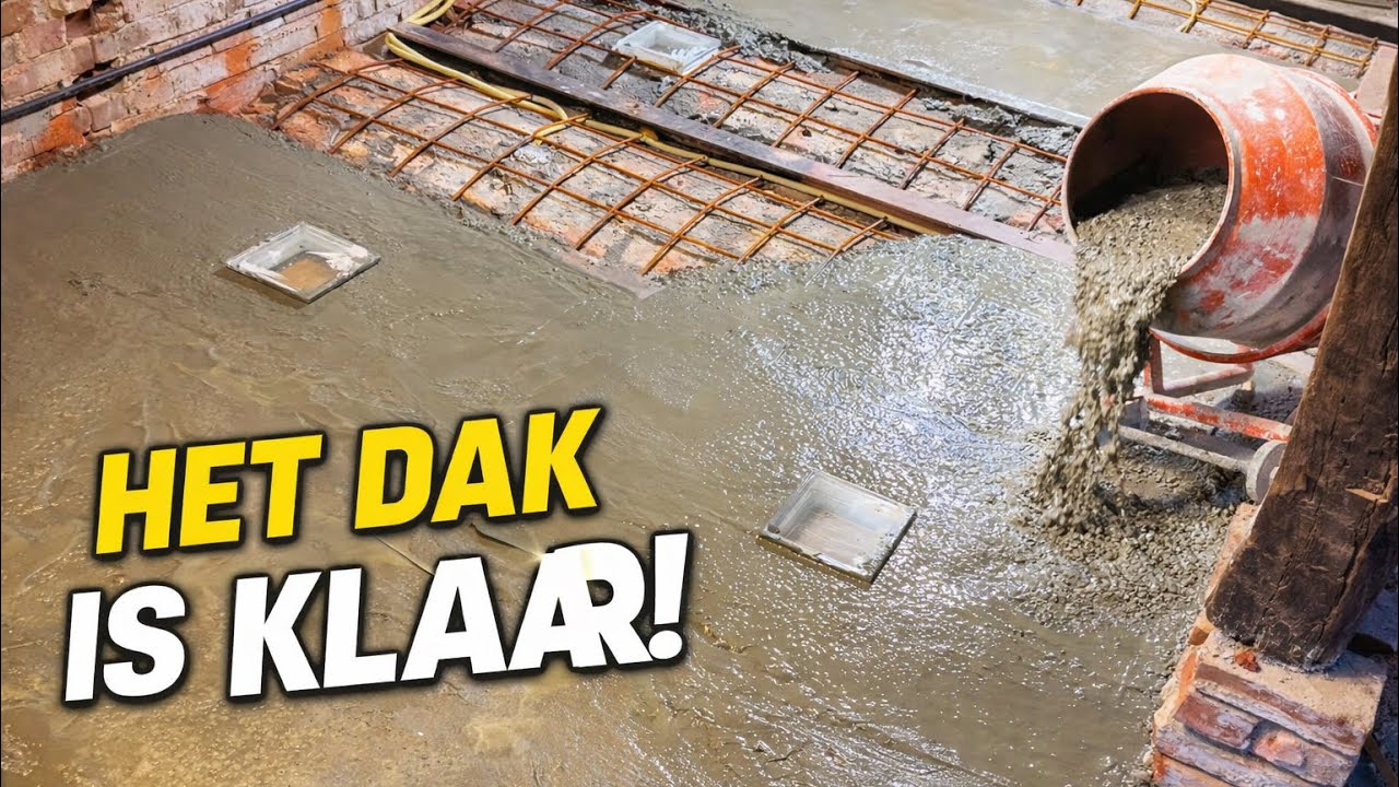 Dak van de ondergrondse bunker is KLAAR 