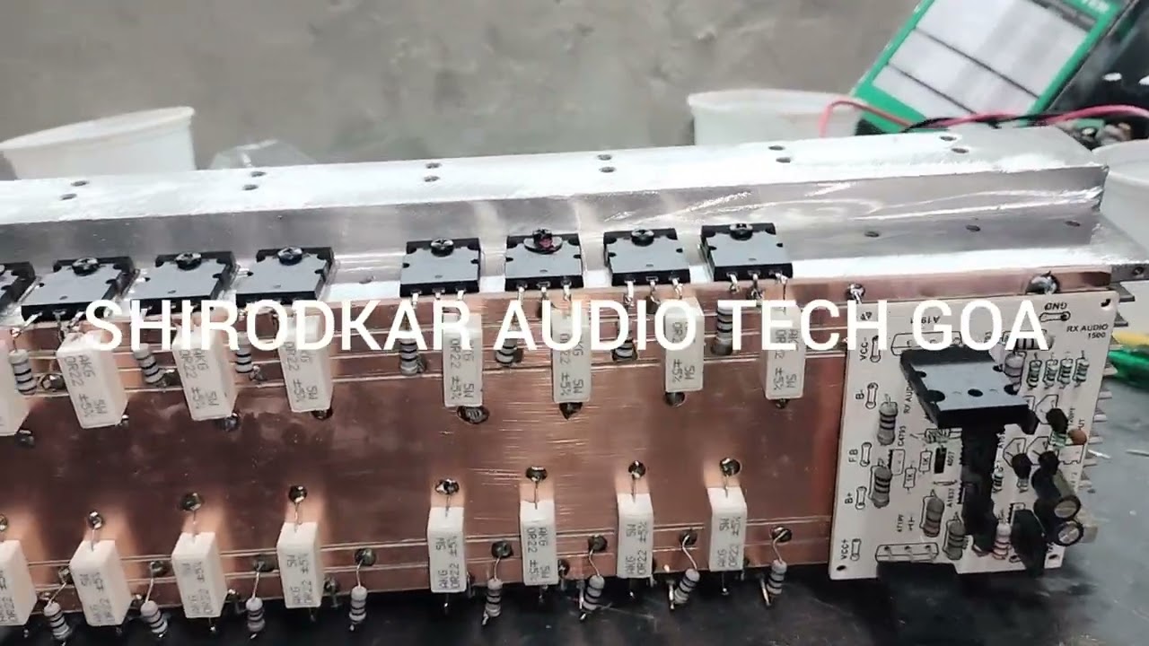 New project for 2000W power amplifier power output stage handmade module .