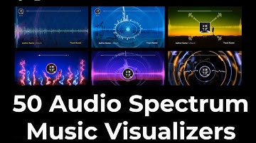 50 Audio Spectrum Music Visualizers : by Masteroff on Envato Elements 2024