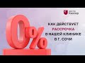 Как действует рассрочка в нашей клинике в г. Сочи