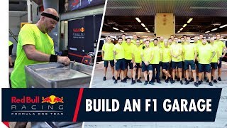 How to build an F1 garage | Red Bull Racing get set up for the Abu Dhabi Grand Prix