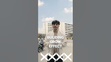 Complex yet simple... BUILDIMG GROW EFFECT 🏗🏢#editingedition #cinematic #aftereffects #buildinggrow