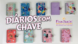 Diário para Meninas Com Chave - Fina Ideia Comercial Papelaria e