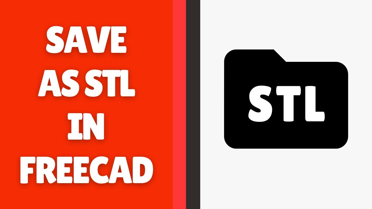 How to Export or Save as STL in FreeCAD - YouTube