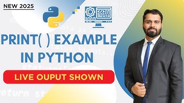 Python Print Function Explained Live | Real-Time Example for Beginners