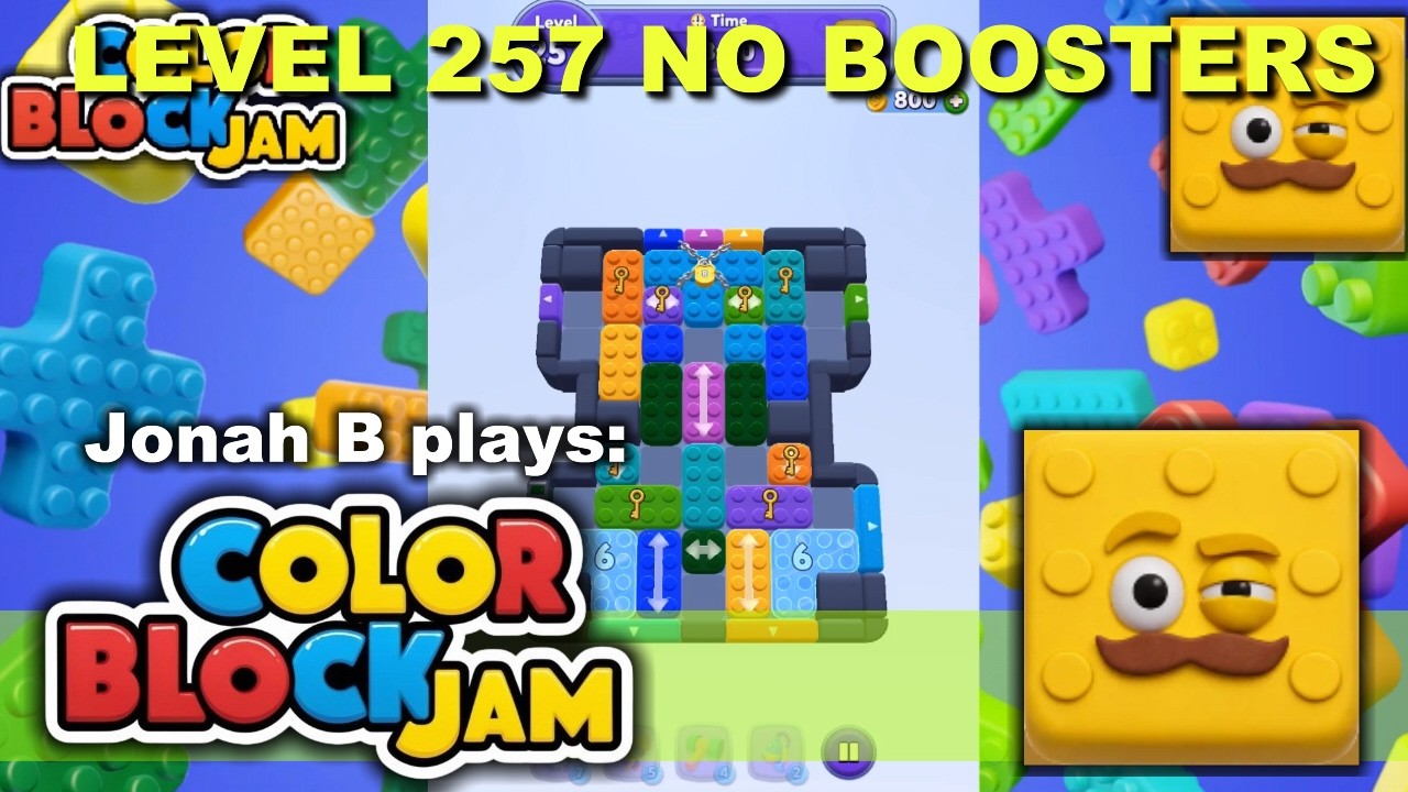 Color Block Jam Level 257 No Boosters - YouTube