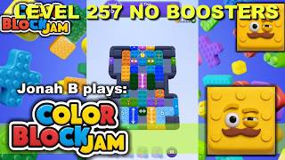 Color Block Jam Level 257 No Boosters