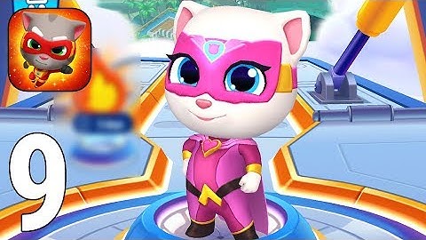 Talking Tom Hero Dash Gameplay Walkthrough Part 9 - Super Angela [iOS/Android Games]