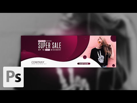 How to create a Banner Design (2) | Adobe Photoshop Tutorials