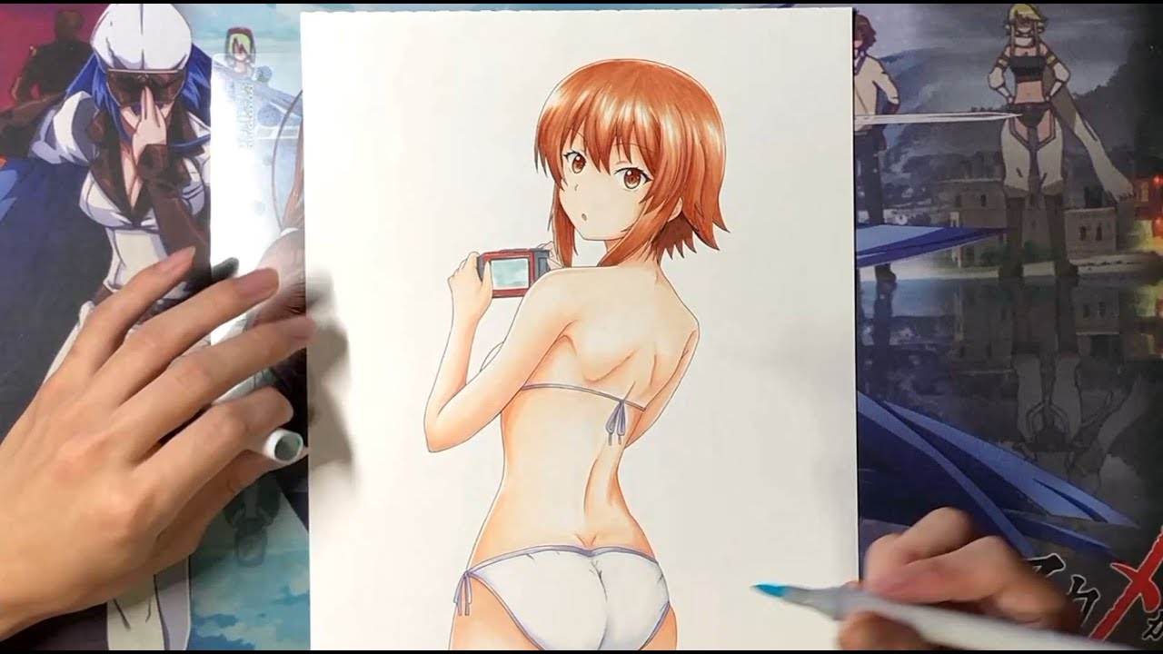 Drawing Chisa Kotegawa 古手川 千紗 From Grandblue 碧藍之海 Youtube