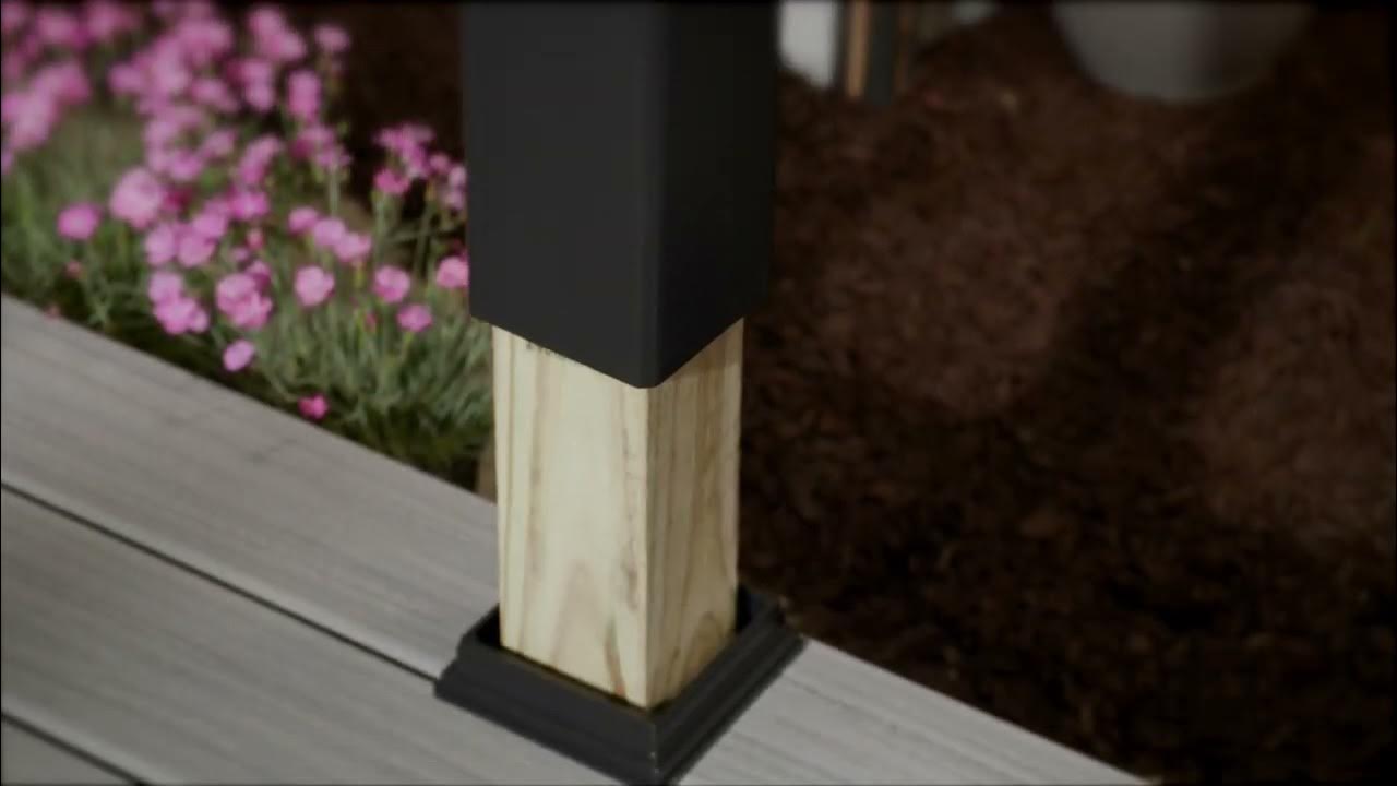 Trex Post Sleeve in Charcoal Black at Lowe's YouTube