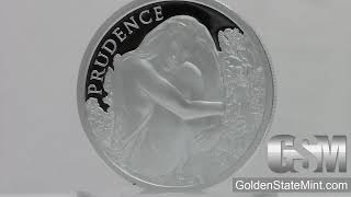 Golden State Mint - 1 oz Prudence Proof MiniMintage Silver round/ Silver Shield