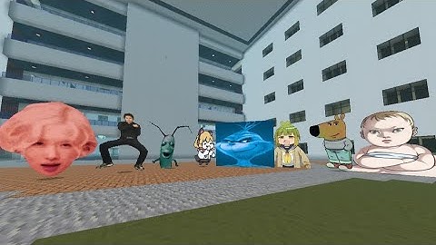 CUSTOM NEXTBOTS Part 21 Add-on Map Liminal Hotel, nn_mall for Minecraft PE