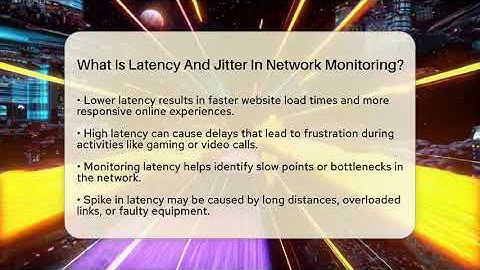What Is Latency And Jitter In Network Monitoring? - Internet Infrastructure Explained