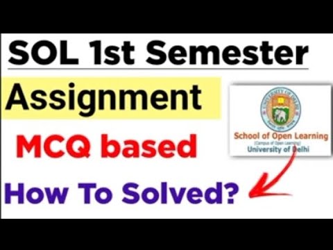 sol assignment 2023 login