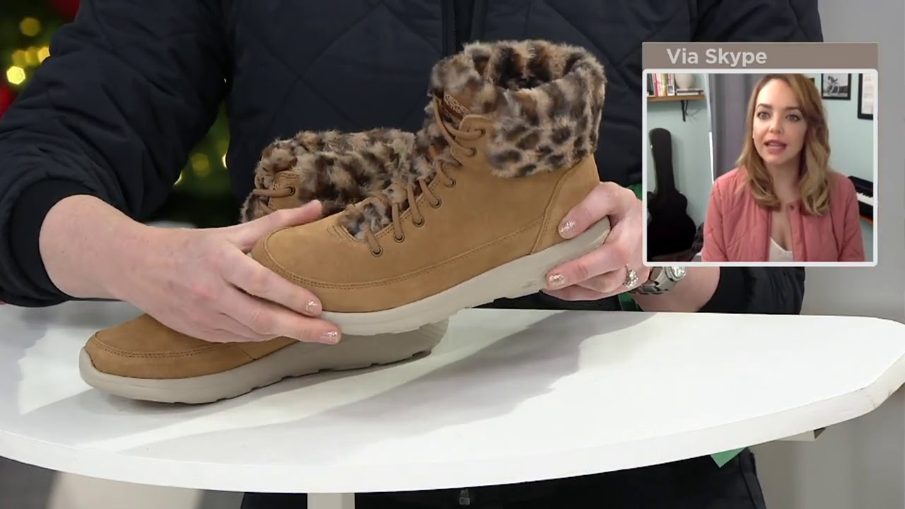 skechers boots at qvc