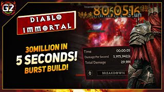 30Mil In 5 Seconds Burst Damage | Build | Demon Hunter | Diablo Immortal