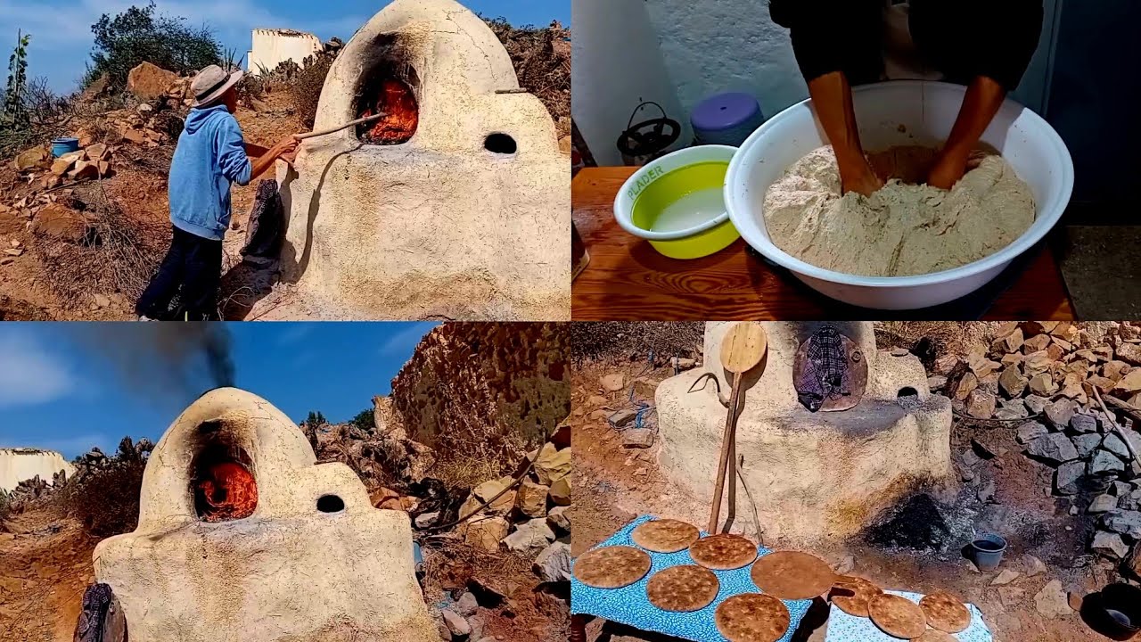 روتين بدوي ريفي تشوفو معنا طريقة تحضير خميرة البلدية ولخبر بلدي صيحي 🫓🔥