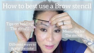 How to use a brow stencil