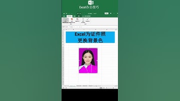 Excel 為證件照換背景色也可以哦 完全就是ps 職場辦公技巧