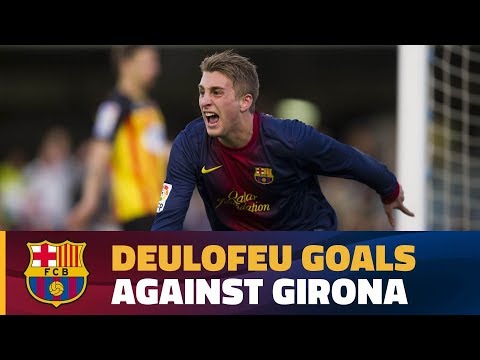A young Gerard Deulofeu's goals against Girona