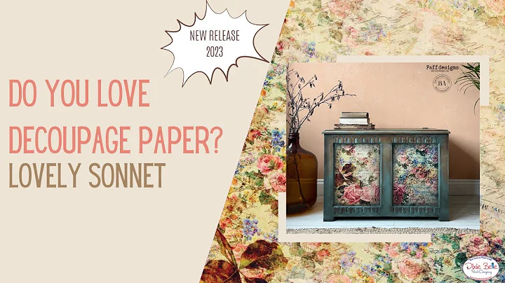 NEW ALERT: Feminize Your Furniture Using Our New Lovely Sonnet Rice Decoupage Paper!