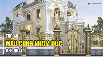 TOP 40+ mẫu cổng nhôm đúc đẹp nhất 2023