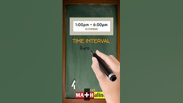 What Is a Time Interval in Math? | Easy Definition in 30 Seconds | MATHalino123