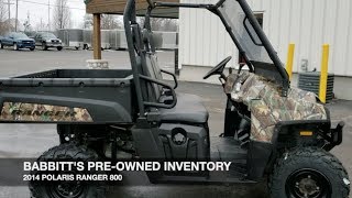 Babbitt's Pre-Owned | 2014 Polaris Ranger 800