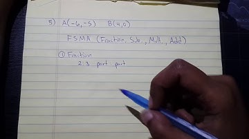 Lesson - Directed Line Segment (Algebraic Method: FSMA)