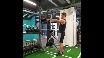 Banded face pull to external rotation