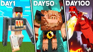 I SURVIVED 100 DAYS IN MINECRAFT AS A SHAPESHIFTER