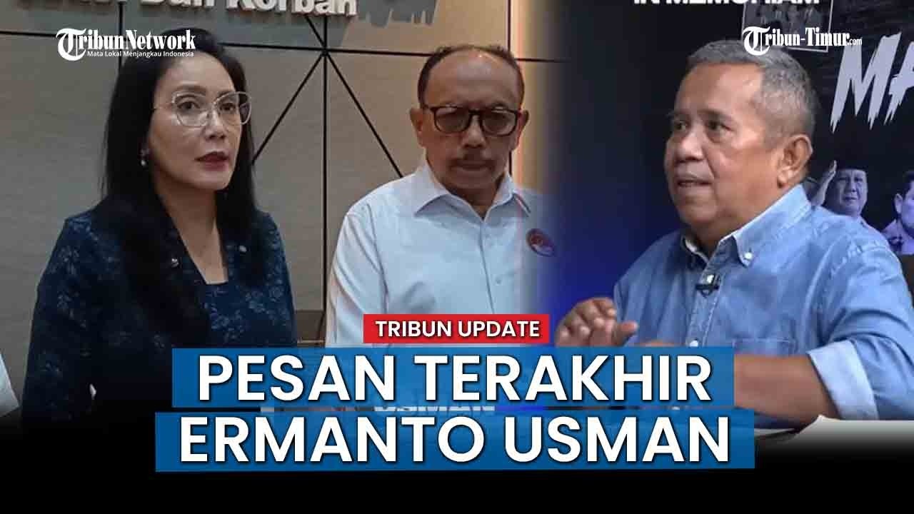 HOT ISSUE; Politikus PDIP Rieke Diah Pitaloka Menangis dengar Pesan Terakhir Ermanto Usman