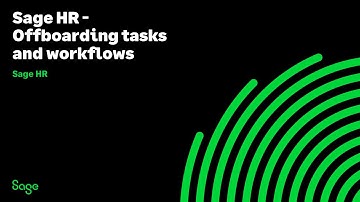 Sage HR - Offboarding tasks and workflows