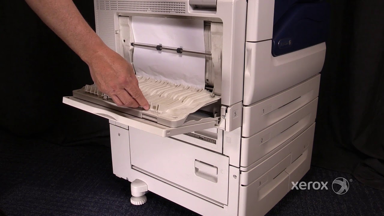 Xerox® WorkCentre® 5335 Family Clearing a Jam in the Duplex