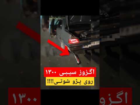 اگزوز سیبی۱۳۰۰ روی پژو شوتی