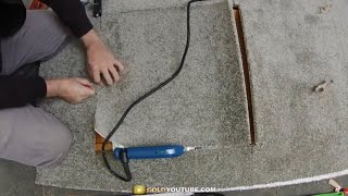 How To Patch / Repair Carpet Using A Carpet Seaming Iron