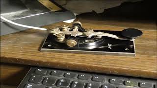 Morse code 18 words per minute at 10 Words per minute Farnsworth speed.