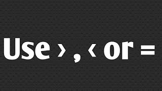 Use greater than, less than or equal to screenshot 4