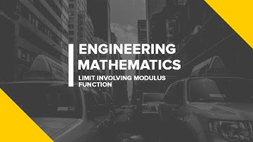 Limit Involving Modulus Function | Engineering Mathematics | Mr. Kundan P. Kumar | ICE GATE